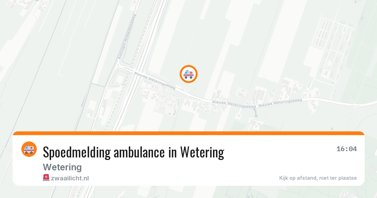 Spoedmelding ambulance in Wetering — 12 feb 2026
