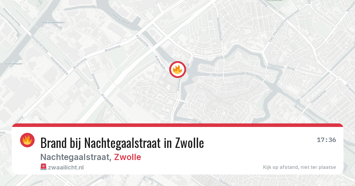 Brand bij Nachtegaalstraat in Zwolle — 2 aug 2026