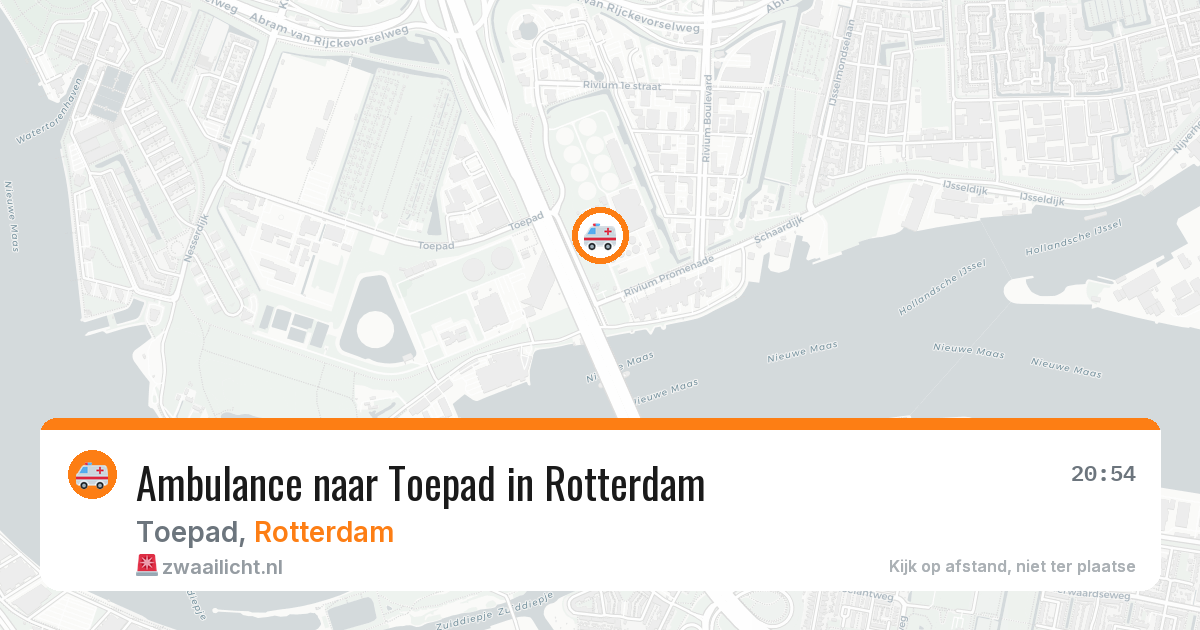 Ambulance naar Toepad in Rotterdam — 15 mei 2026