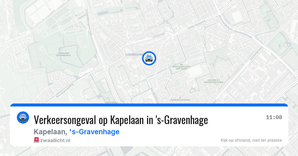 Verkeersongeval op Kapelaan in 's-Gravenhage — 17 jun 2026