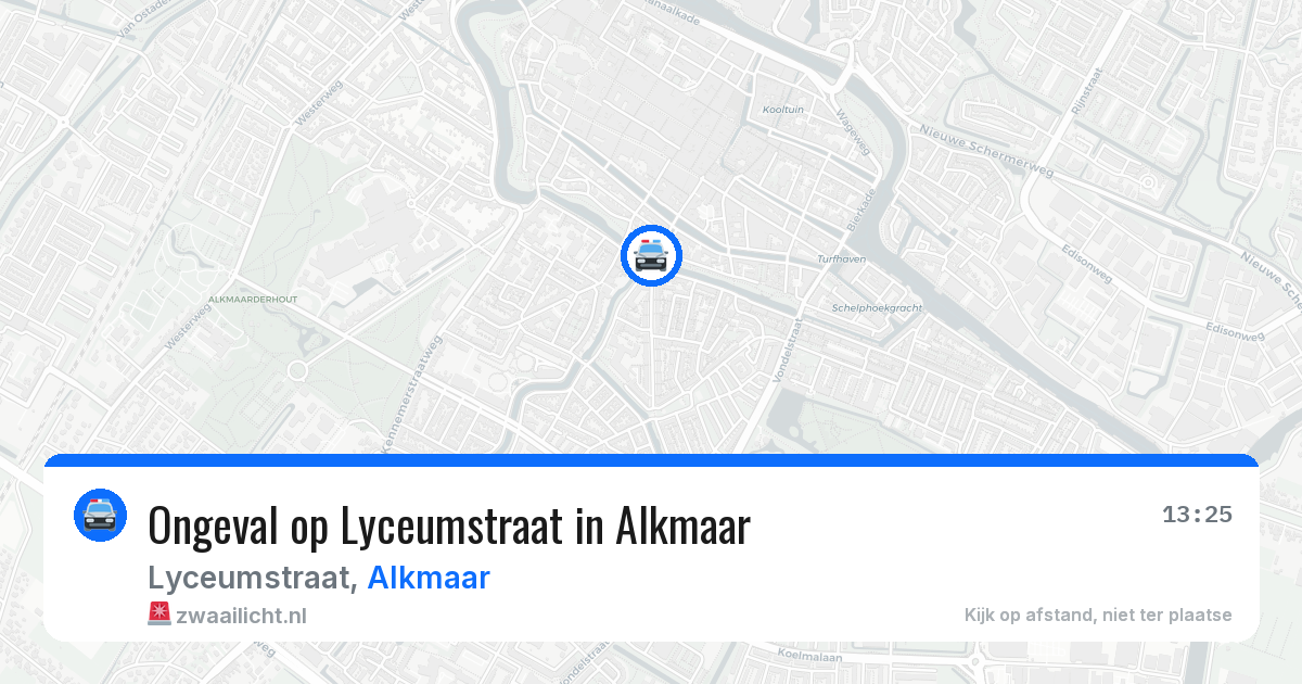 Ongeval op Lyceumstraat in Alkmaar — 29 jun 2026
