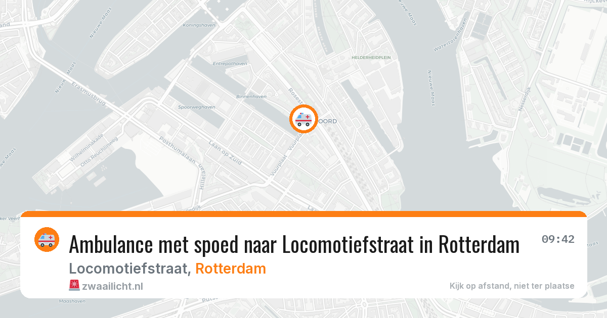 Ambulance met spoed naar Locomotiefstraat in Rotterdam — 7 jul 2026