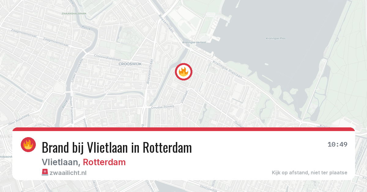 Brand bij Vlietlaan in Rotterdam — 4 apr 2026
