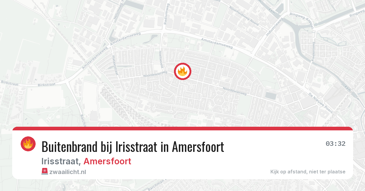 Buitenbrand bij Irisstraat in Amersfoort — 9 mei 2026