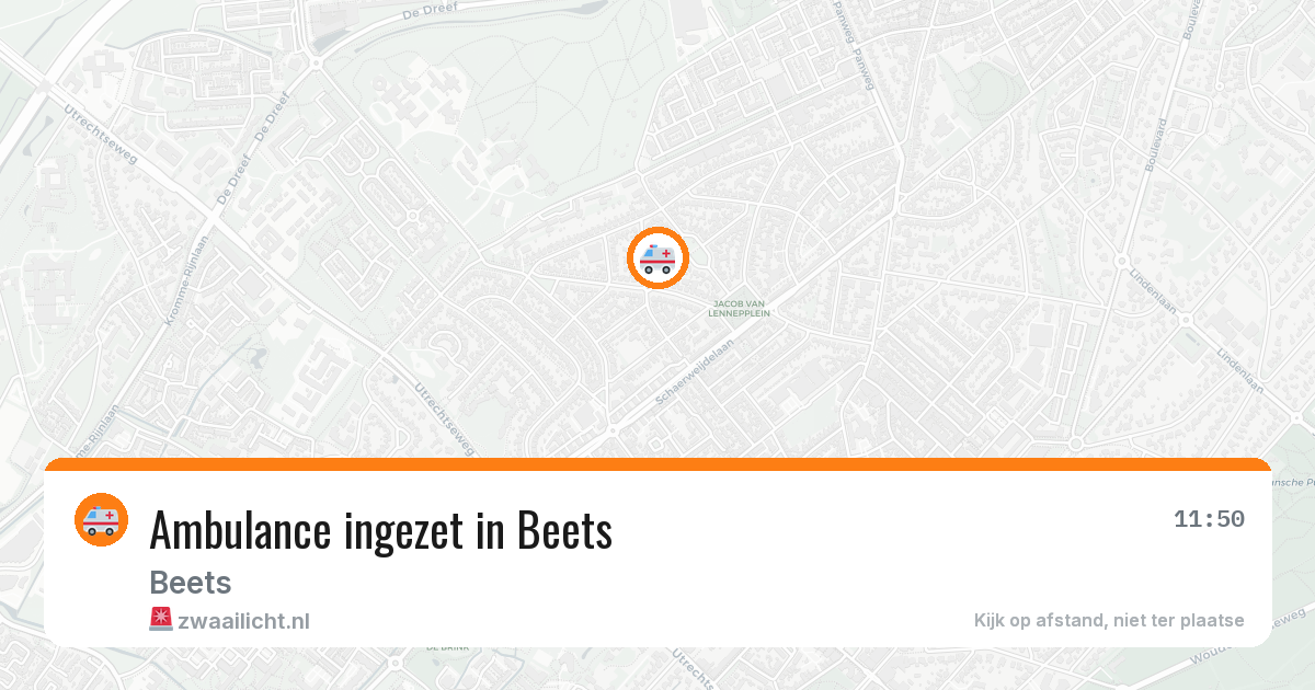 Ambulance ingezet in Beets — 4 feb 2026