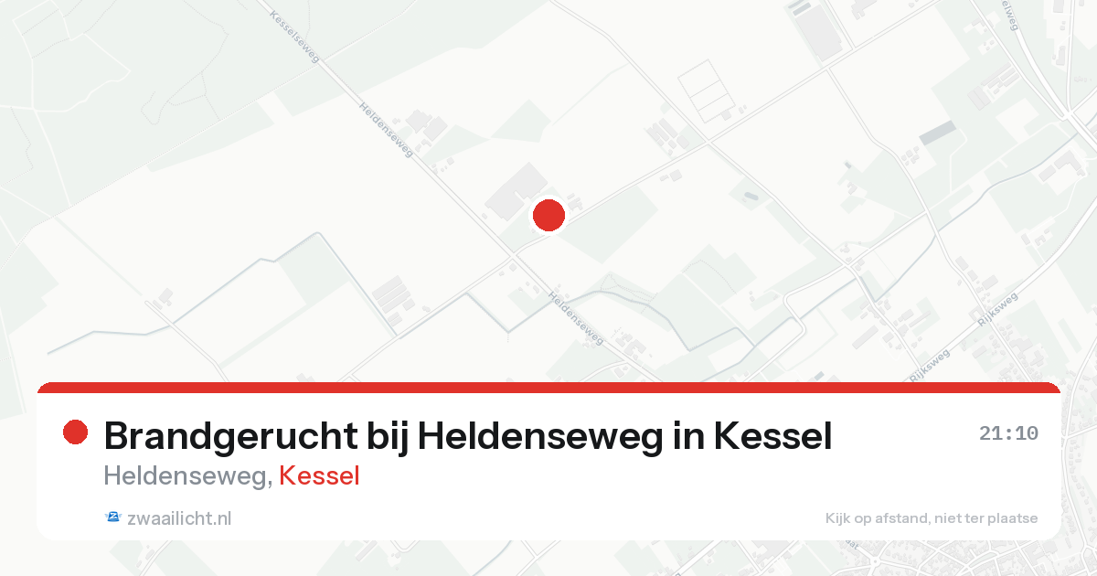 Brandgerucht bij Heldenseweg in Kessel — 12 aug 2026