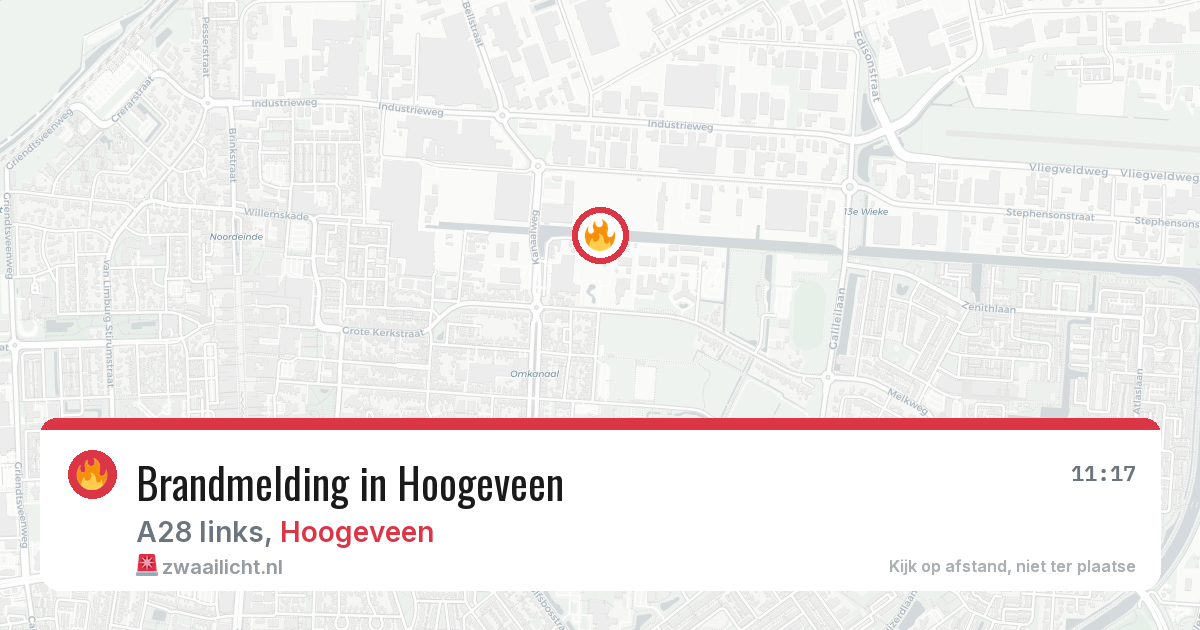 Brandmelding in Hoogeveen — 23 mei 2026