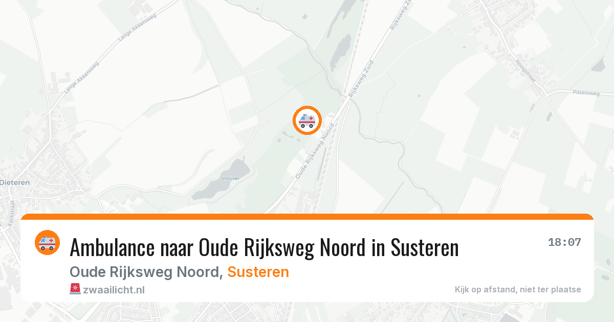 Ambulance naar Oude Rijksweg Noord in Susteren — 18 jun 2026