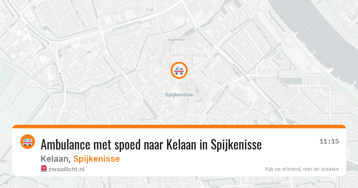 Ambulance met spoed naar Kelaan in Spijkenisse — 23 jun 2026
