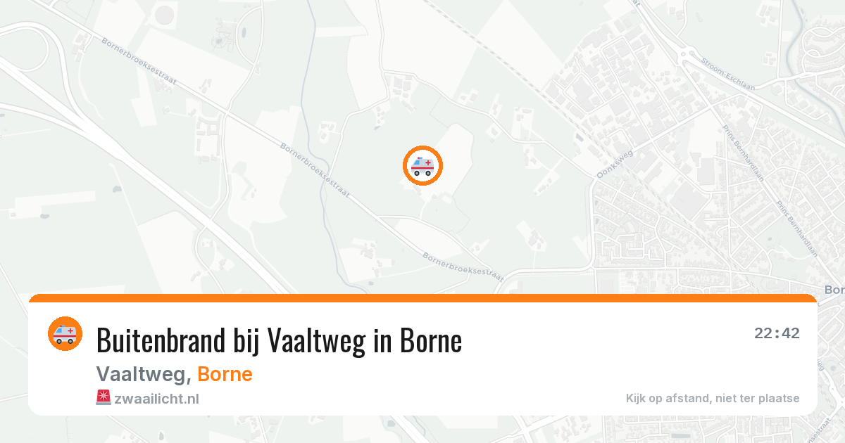 Buitenbrand bij Vaaltweg in Borne — 24 mei 2026