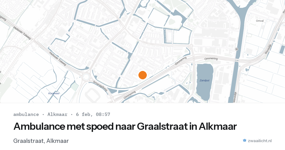 Ambulance met spoed naar Graalstraat in Alkmaar — 6 feb 2026