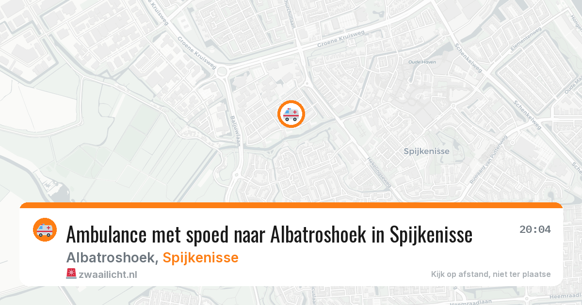 Ambulance met spoed naar Albatroshoek in Spijkenisse — 1 jun 2026