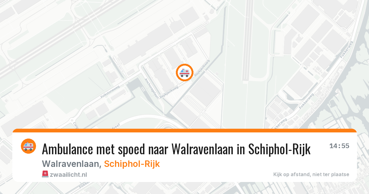 Ambulance met spoed naar Walravenlaan in Schiphol-Rijk — 29 jun 2026