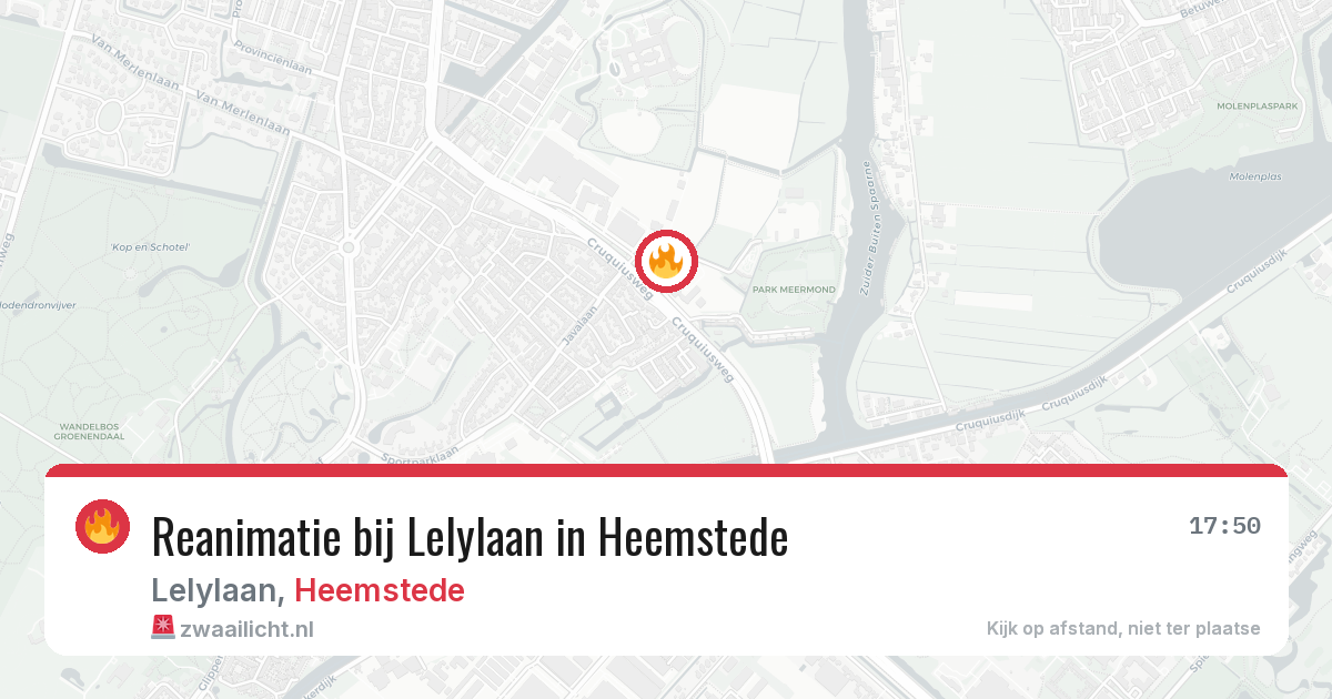 Reanimatie bij Lelylaan in Heemstede — 14 jun 2026