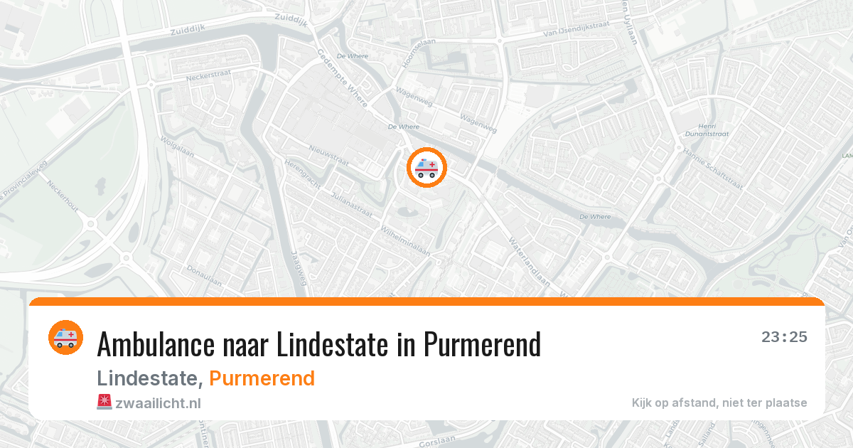 Ambulance naar Lindestate in Purmerend — 28 jul 2026