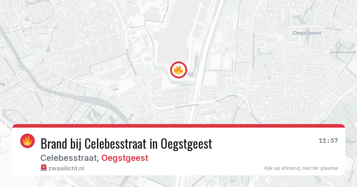 Brand bij Celebesstraat in Oegstgeest — 27 jun 2026