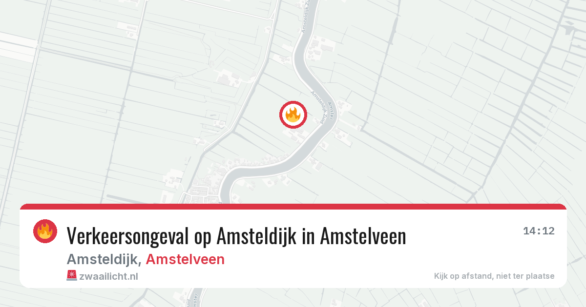 Verkeersongeval op Amsteldijk in Amstelveen — 6 jun 2026