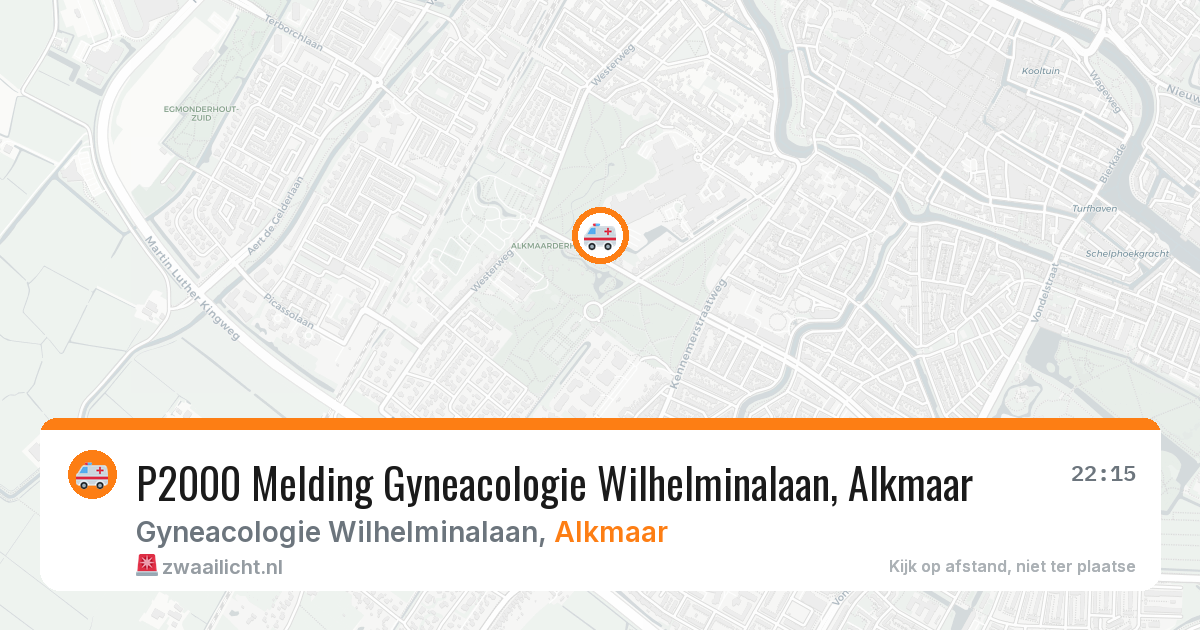 P2000 Melding Gyneacologie Wilhelminalaan, Alkmaar — 1 feb 2026