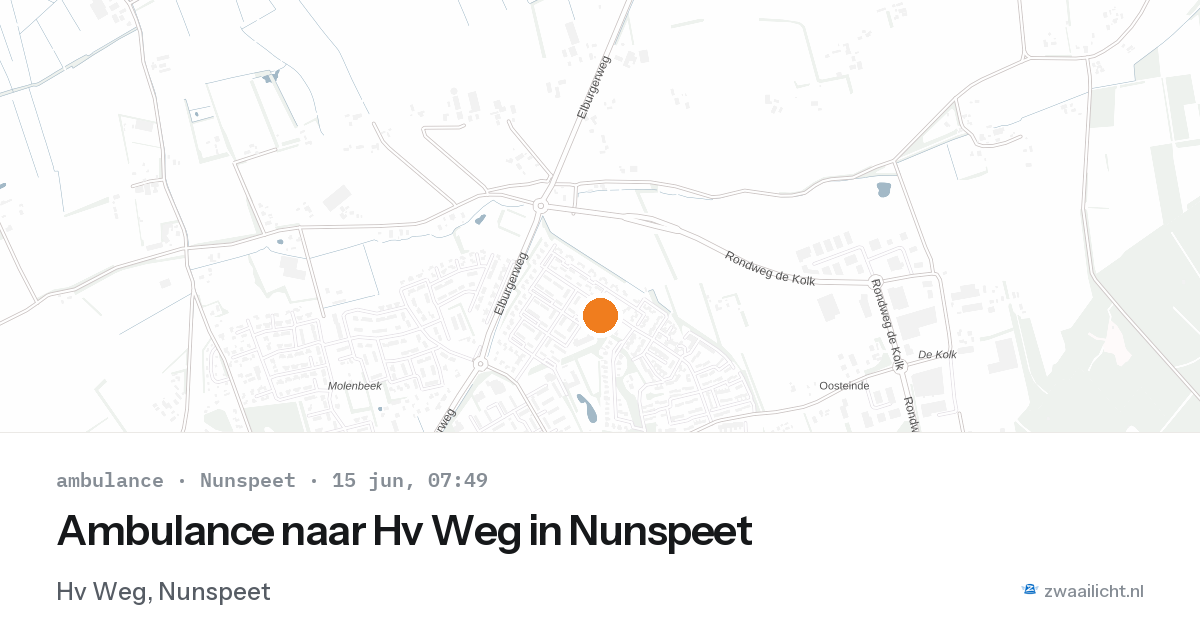 Ambulance naar Hv Weg in Nunspeet — 27 feb 2026