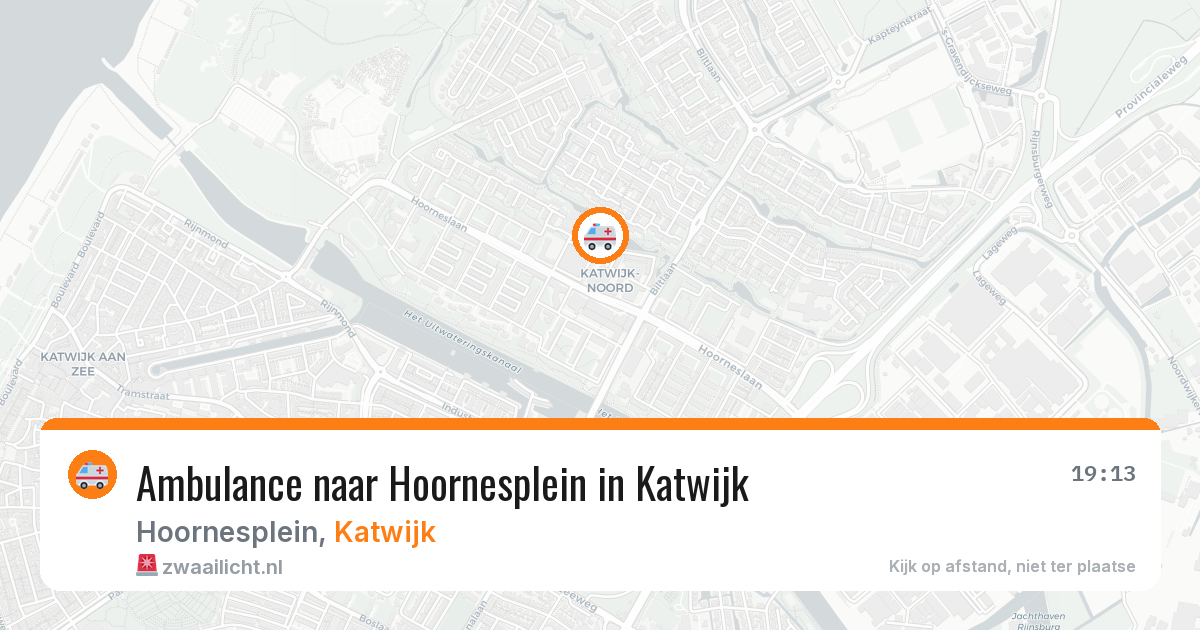 Ambulance naar Hoornesplein in Katwijk — 3 jul 2026