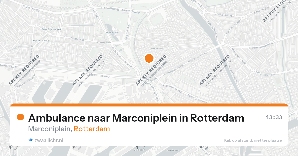 Ambulance naar Marconiplein in Rotterdam — 26 aug 2026