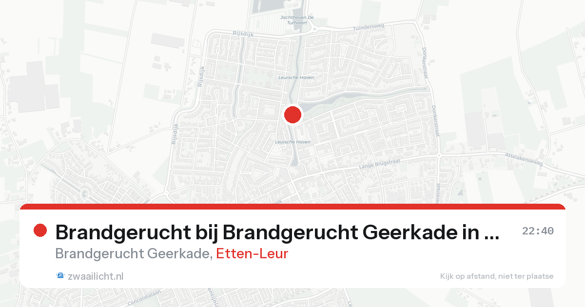 Brandgerucht bij Brandgerucht Geerkade in Etten-Leur — 30 jan 2026