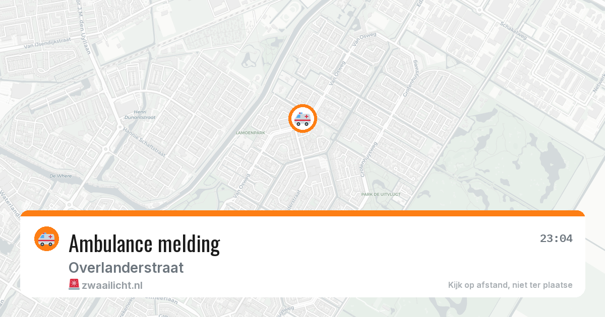 Ambulance melding — 21 feb 2026