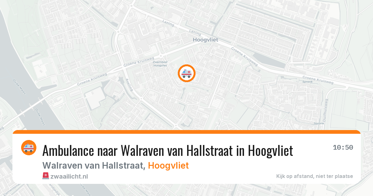 Ambulance naar Walraven van Hallstraat in Hoogvliet — 11 jul 2026