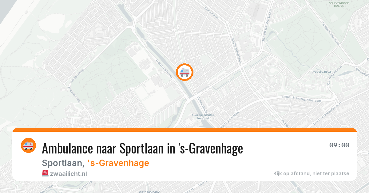 Ambulance naar Sportlaan in 's-Gravenhage — 12 jun 2026