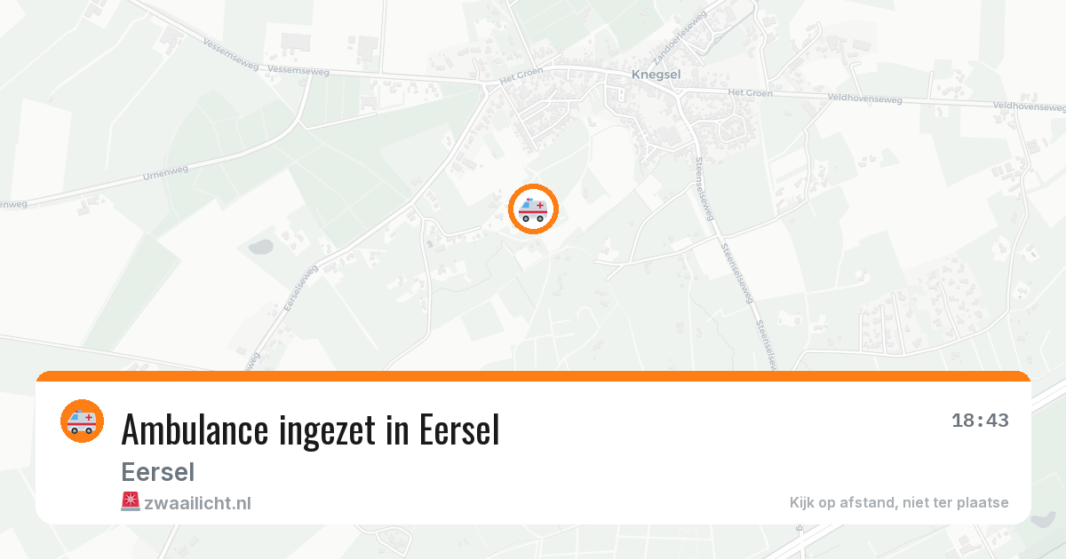 Ambulance ingezet in Eersel — 26 jul 2026