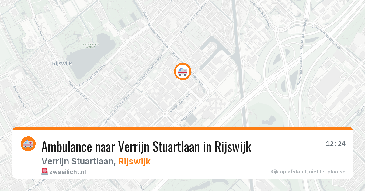 Ambulance naar Verrijn Stuartlaan in Rijswijk — 15 jul 2026
