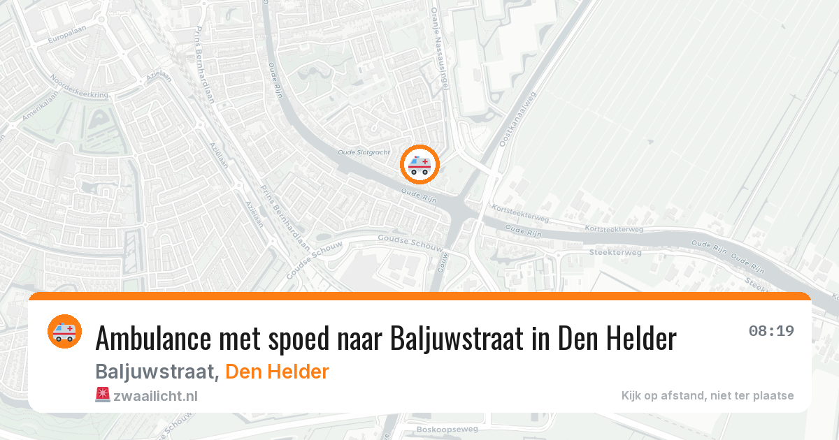 Ambulance met spoed naar Baljuwstraat in Den Helder — 29 jan 2026