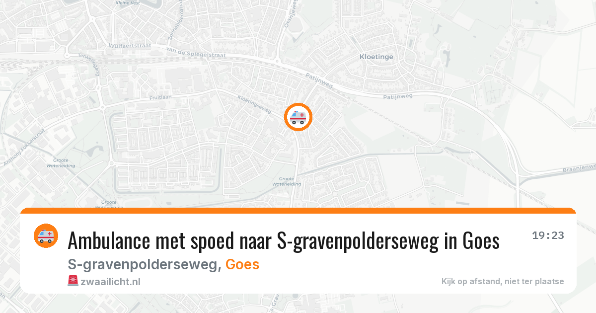 Ambulance met spoed naar S-gravenpolderseweg in Goes — 26 apr 2026
