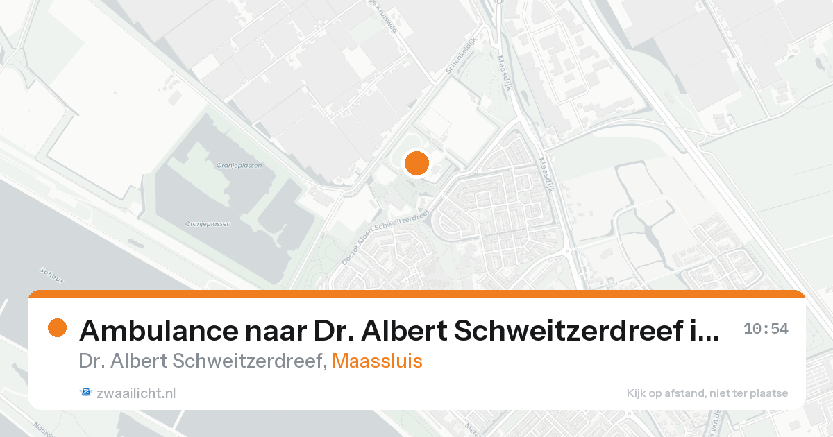 Ambulance naar Dr. Albert Schweitzerdreef in Maassluis — 19 aug 2026
