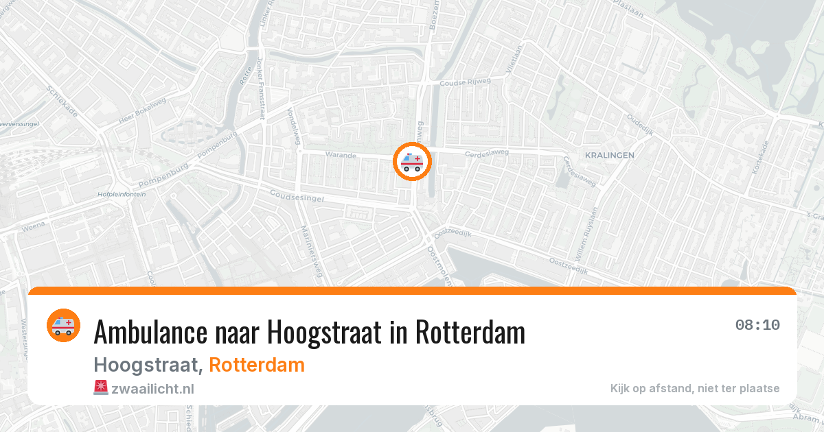 Ambulance naar Hoogstraat in Rotterdam — 29 jun 2026