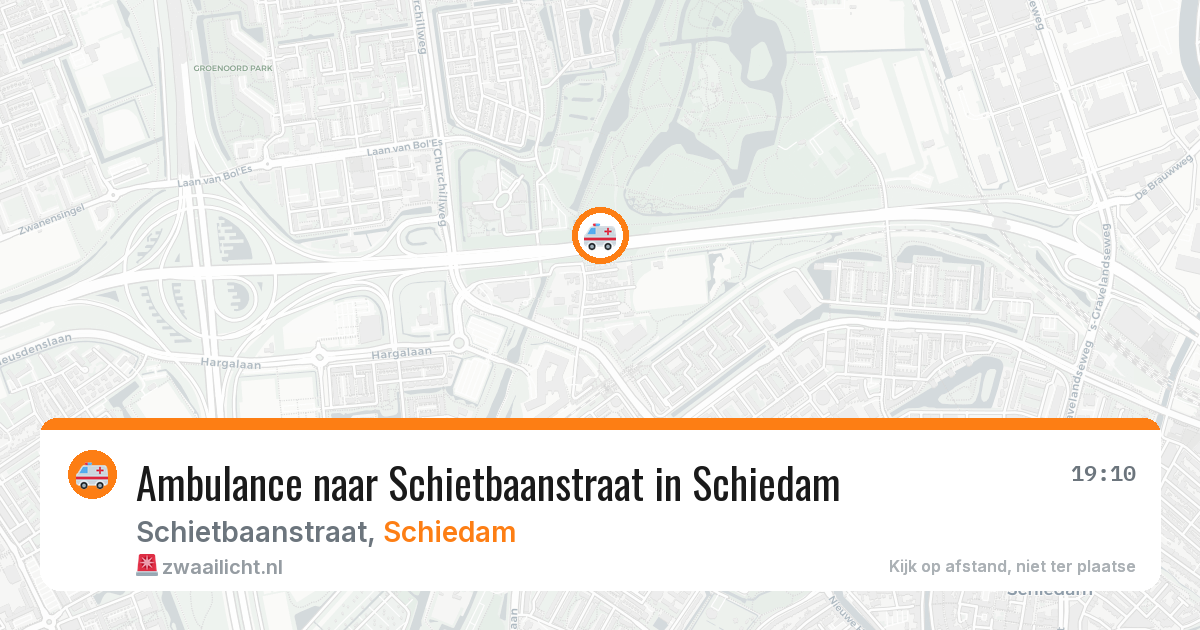 Ambulance naar Schietbaanstraat in Schiedam — 8 jul 2026