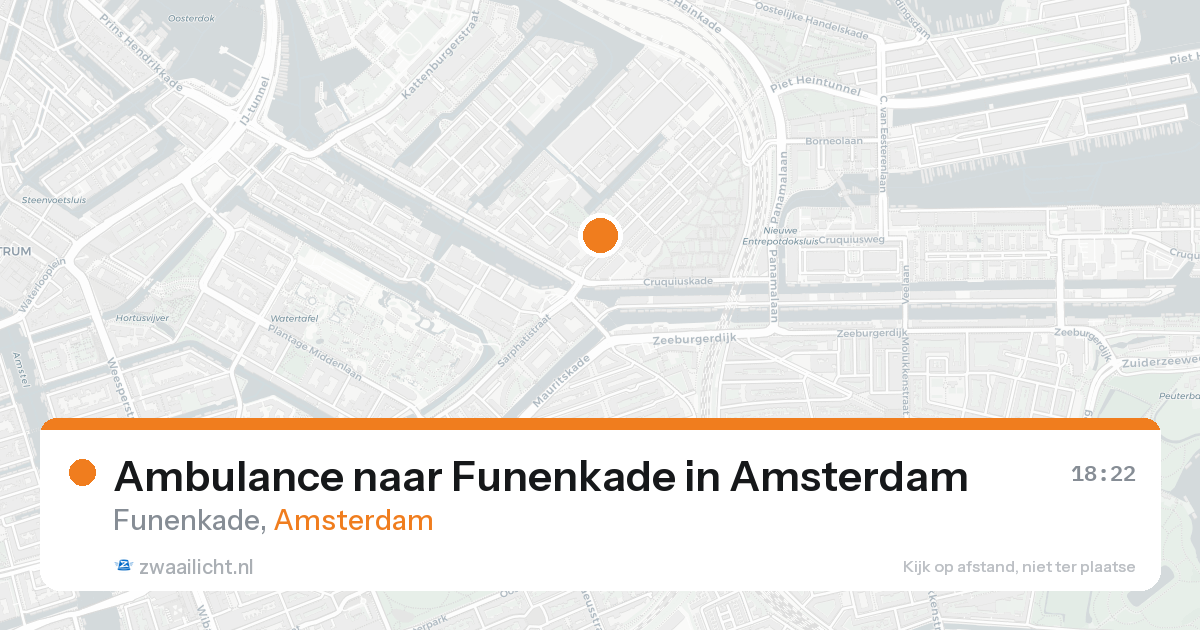 Ambulance naar Funenkade in Amsterdam — 25 aug 2026