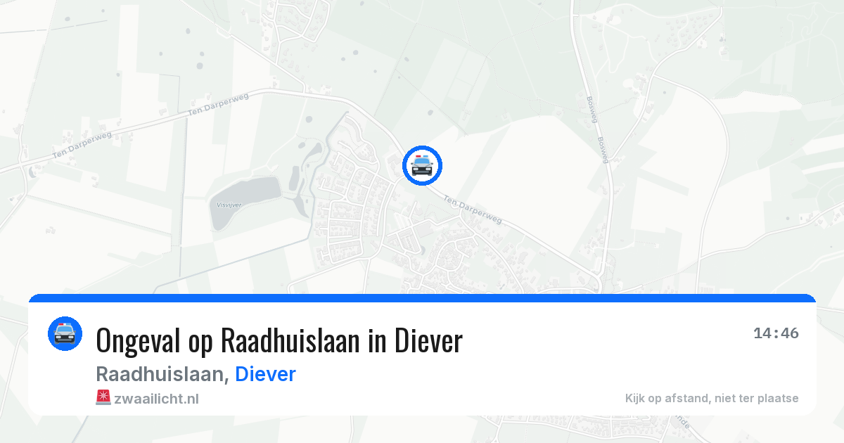 Ongeval op Raadhuislaan in Diever — 31 mei 2026