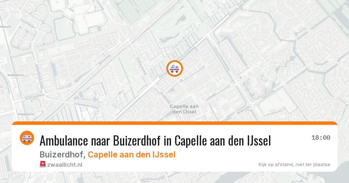 Ambulance naar Buizerdhof in Capelle aan den IJssel — 20 jun 2026