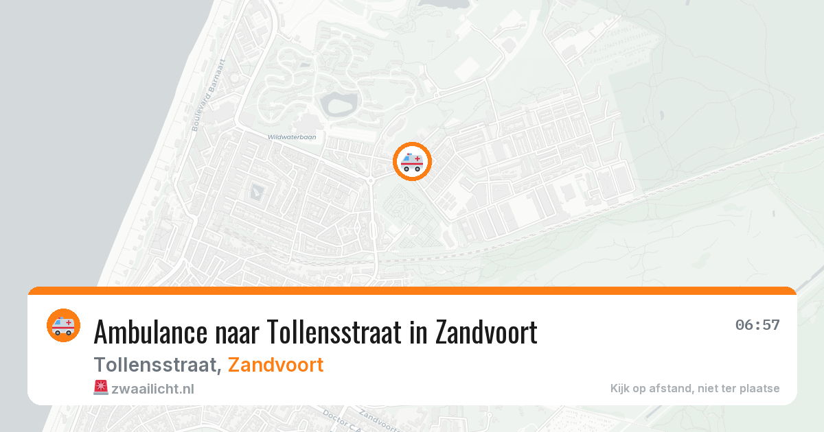 Ambulance naar Tollensstraat in Zandvoort — 29 jan 2026