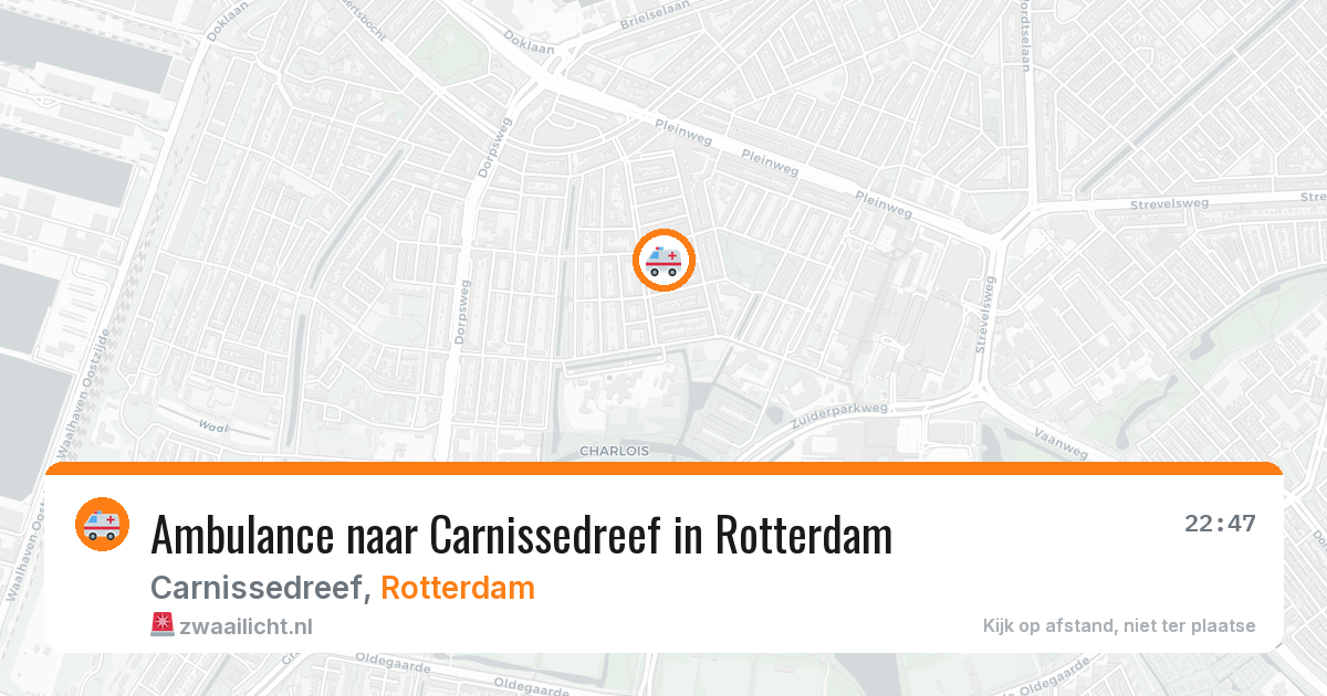 Ambulance naar Carnissedreef in Rotterdam — 1 jun 2026
