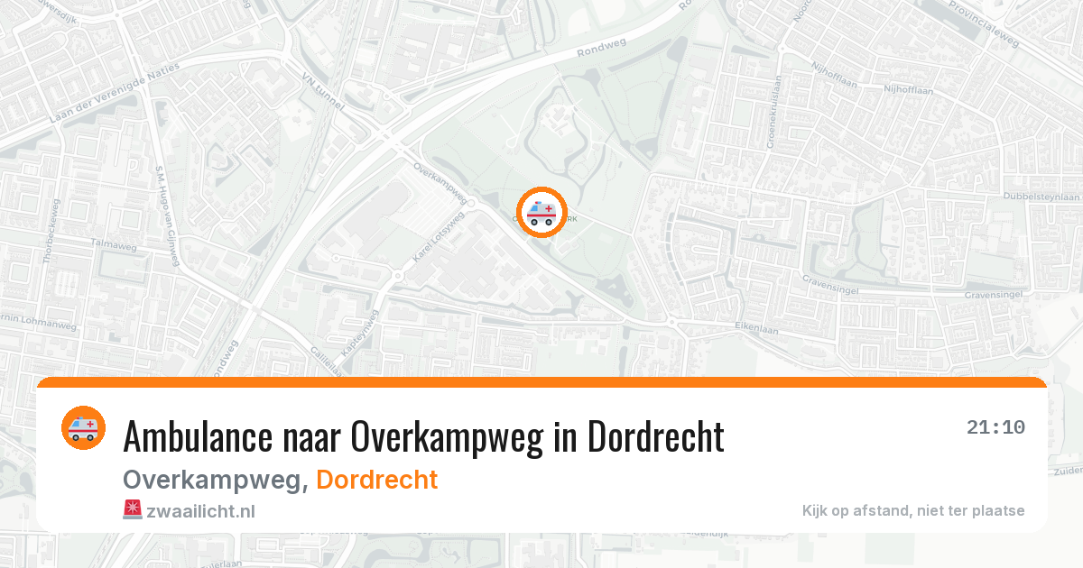 Ambulance naar Overkampweg in Dordrecht — 10 apr 2026