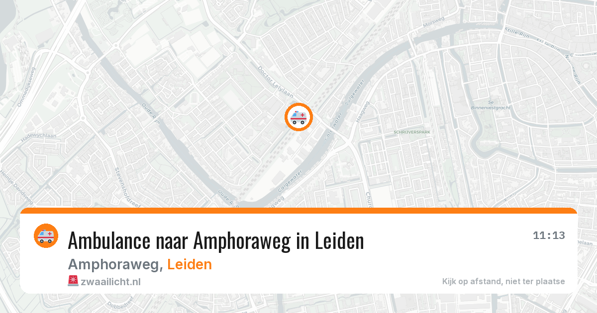 Ambulance naar Amphoraweg in Leiden — 7 mei 2026