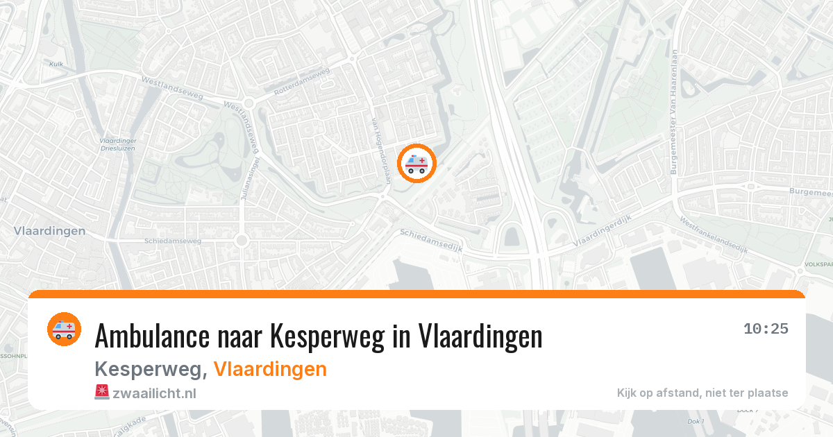 Ambulance naar Kesperweg in Vlaardingen — 14 aug 2026