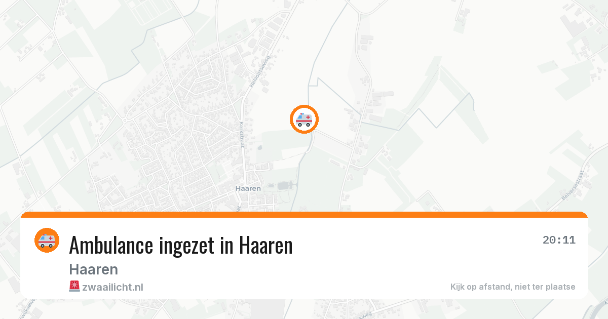 Ambulance ingezet in Haaren — 12 aug 2026