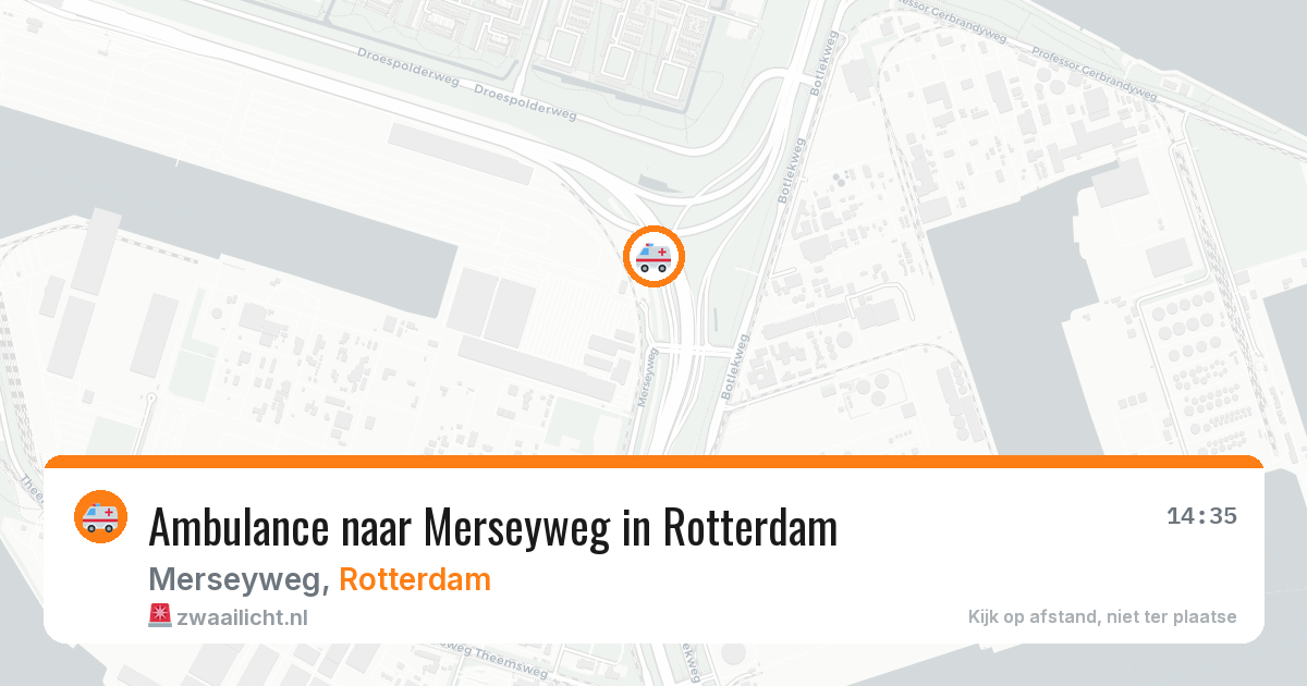 Ambulance naar Merseyweg in Rotterdam — 29 mei 2026