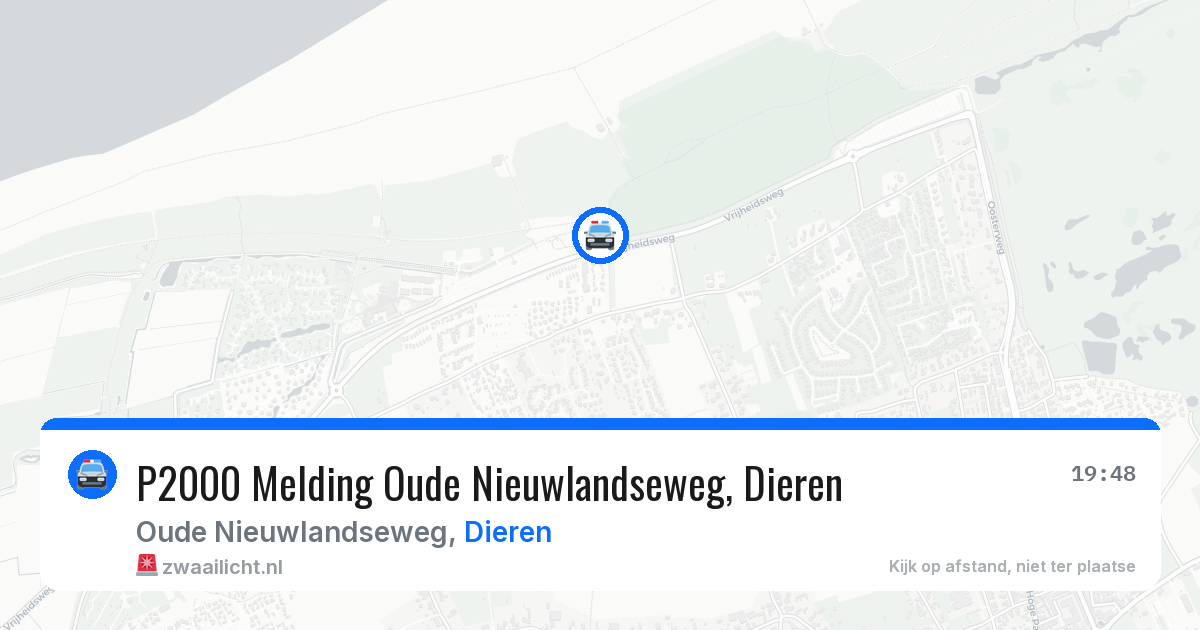 P2000 Melding Oude Nieuwlandseweg, Dieren — 14 mrt 2026