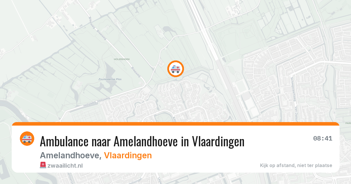 Ambulance naar Amelandhoeve in Vlaardingen — 4 mei 2026
