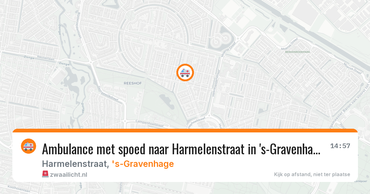 Ambulance met spoed naar Harmelenstraat in 's-Gravenhage — 7 apr 2026