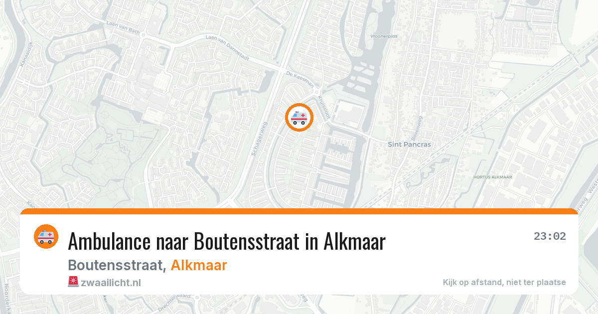 Ambulance naar Boutensstraat in Alkmaar — 13 jun 2026